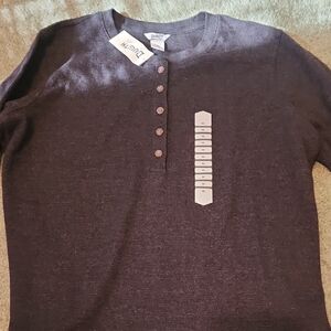 Brand New Dark Gray Henley Shirt